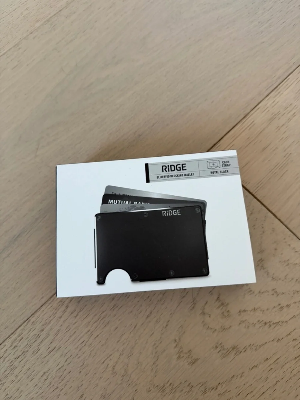 NEW Ridge RFID Blocking Wallet and Key Holder in Royal Black